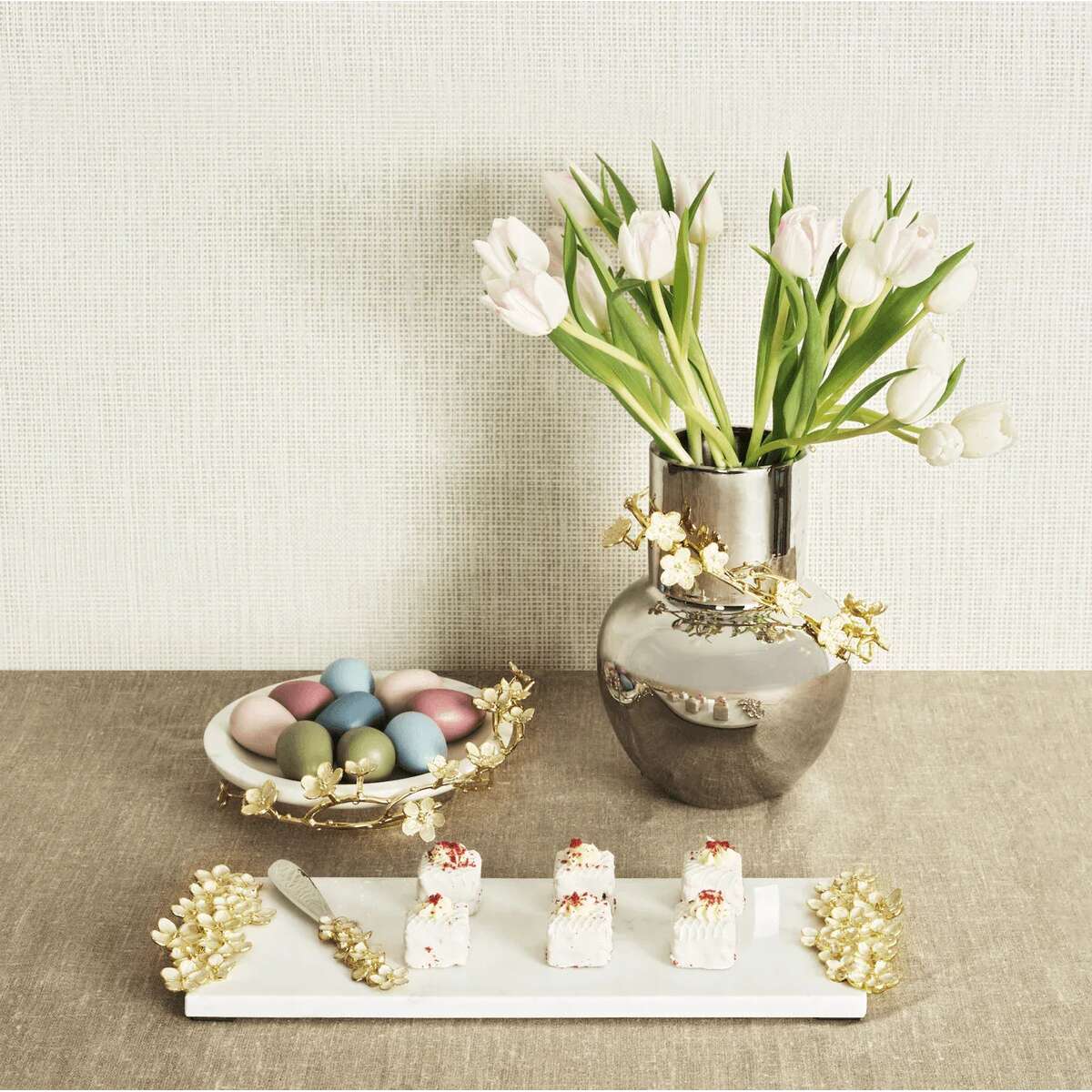 Michael Aram Cherry Blossom Small Cheese Board with Knife Cheese Plate, alternate view