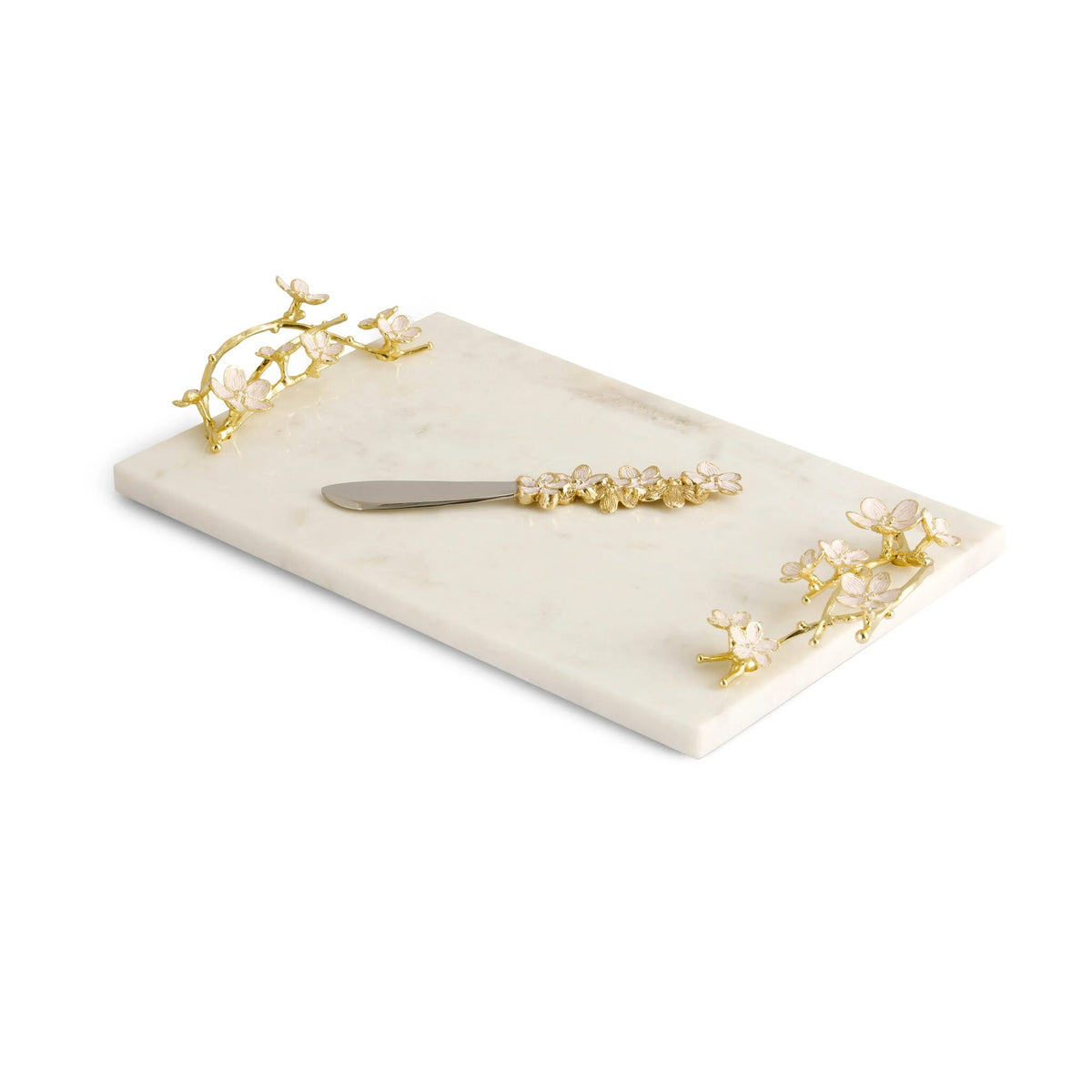Michael Aram Cherry Blossom Small Cheese Board with Spreader Cheese Plate, alternate view