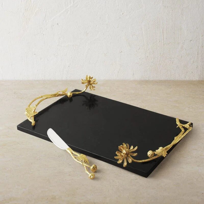 Michael Aram Dahlia Cheese Board with Knife Cheese Plate, alternate view