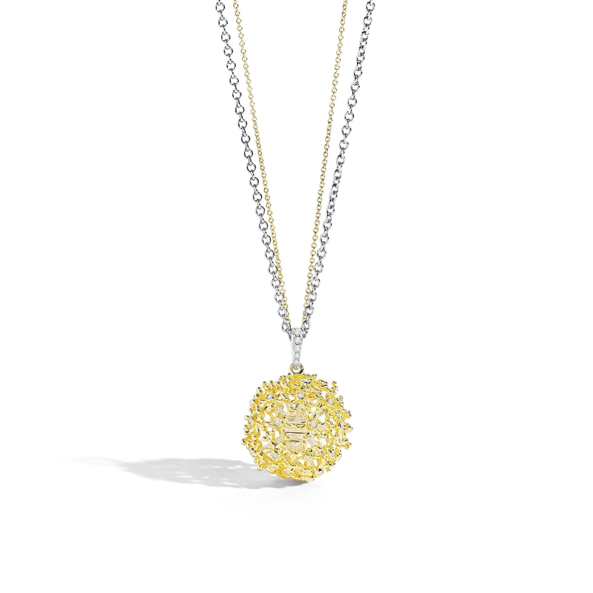 Michael Aram Dandelion Pendant Necklace with Diamonds