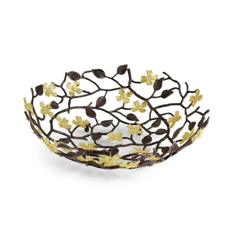 Michael Aram Dogwood Centerpiece Basket Centerpiece Serving Bowl