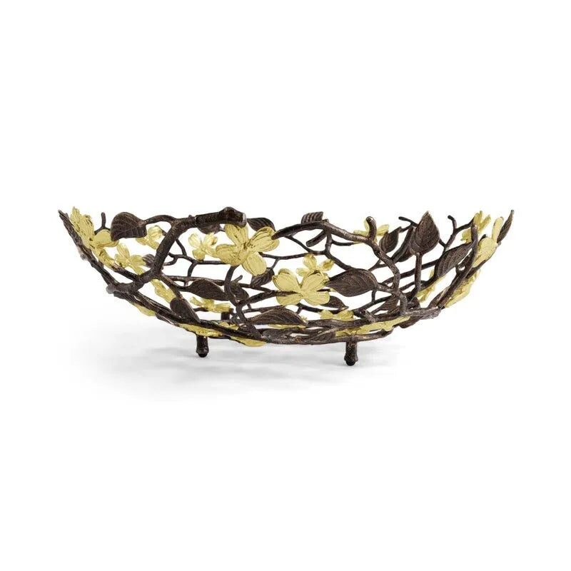 Michael Aram Dogwood Centerpiece Basket Centerpiece Serving Bowl, alternate view