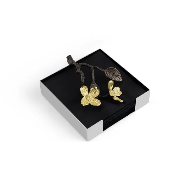 Michael Aram Dogwood Cocktail Napkin Holder Commercial Paper Napkin Dispenser, alternate view