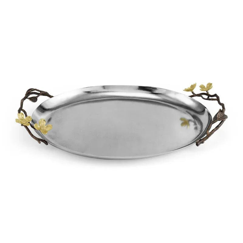Michael Aram Dogwood Oval Tray Serving Bowl