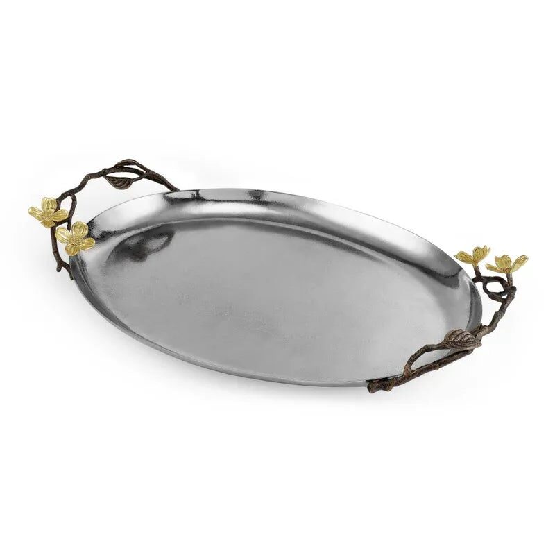 Michael Aram Dogwood Oval Tray Serving Bowl, alternate view