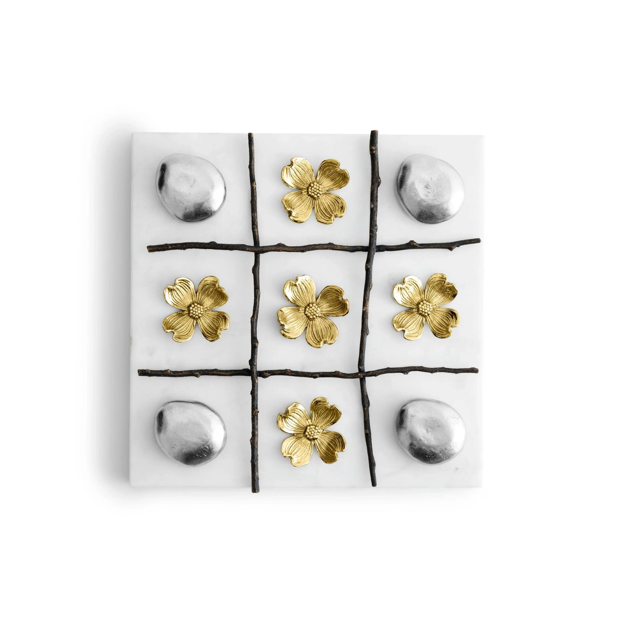 Michael Aram Dogwood Tic Tac Toe Board & Table Game