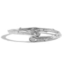 Michael Aram Enchanted Forest Bangle with Diamonds - Silver Women's Fine Bangle Bracelet — SM