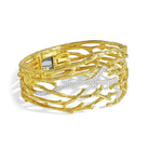 Michael Aram Enchanted Forest Cuff Bracelet with Diamonds - Gold, alternate view