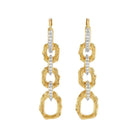 Michael Aram Enchanted Forest Link Earrings with Diamonds, alternate view