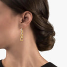 Michael Aram Enchanted Forest Link Earrings with Diamonds, alternate view