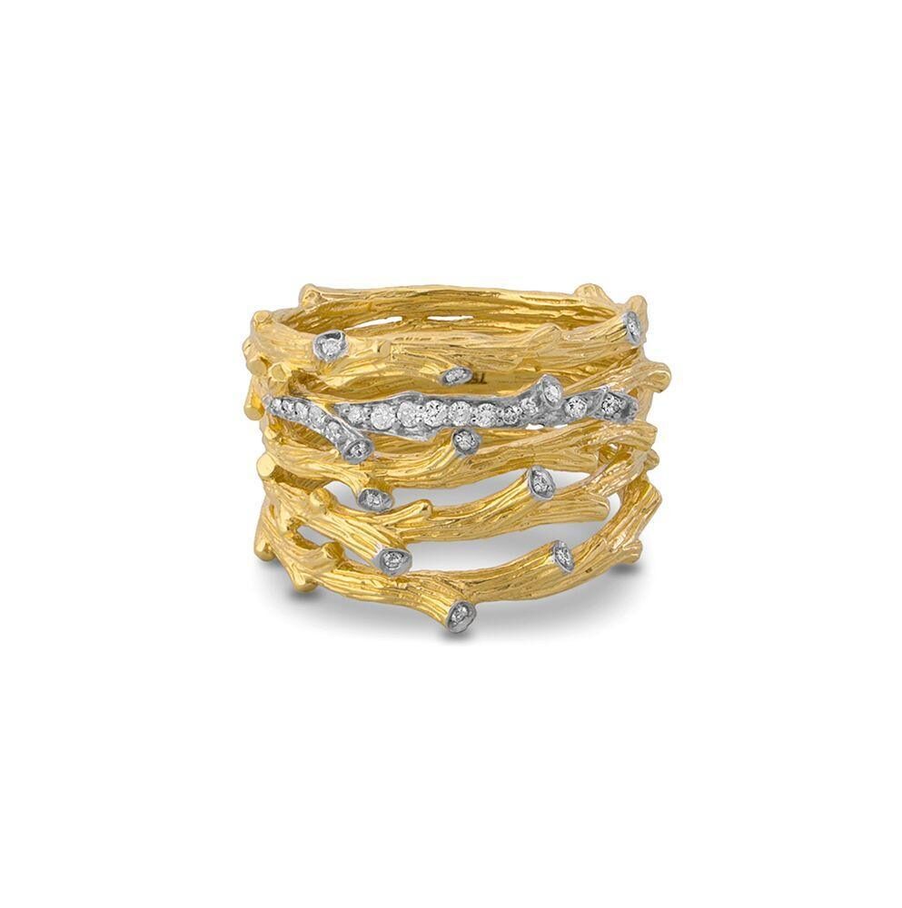 Michael Aram Enchanted Forest Multi Row Ring with Diamonds — 7