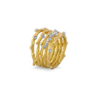 Michael Aram Enchanted Forest Multi Row Ring with Diamonds, alternate view