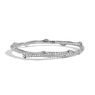 Michael Aram Enchanted Forest Pave Bangle Bracelet with Diamonds - Silver — SM