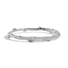Michael Aram Enchanted Forest Pave Bangle Bracelet with Diamonds - Silver, alternate view