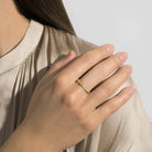 Michael Aram Enchanted Forest Pave Stack Ring with Diamonds - Gold, alternate view
