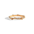 Michael Aram Enchanted Forest Pave Stack Ring with Diamonds - Rose Gold — 8