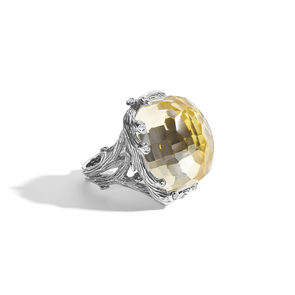 Michael Aram Enchanted Forest Ring with Gold Doublet and Diamonds - 21mm, alternate view