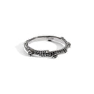 Michael Aram Enchanted Forest Stack Ring with Diamonds - Black Diamonds, alternate view