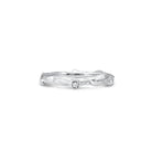 Michael Aram Enchanted Forest Stack Ring with Diamonds - Silver — 7
