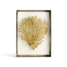 Michael Aram Fan Coral Fabric Shadow Box Wall Sculpture