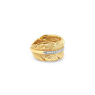 Michael Aram Feather Cuff Ring with Diamonds Women's Fine Cuff Bracelet – 7, alternate view