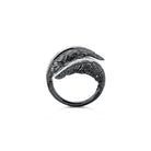 Michael Aram Feather Cuff Ring with Diamonds Women's Fine Cuff Bracelet, alternate view