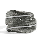 Michael Aram Feather Cuff with Diamonds - Black Rhodium Double, alternate view