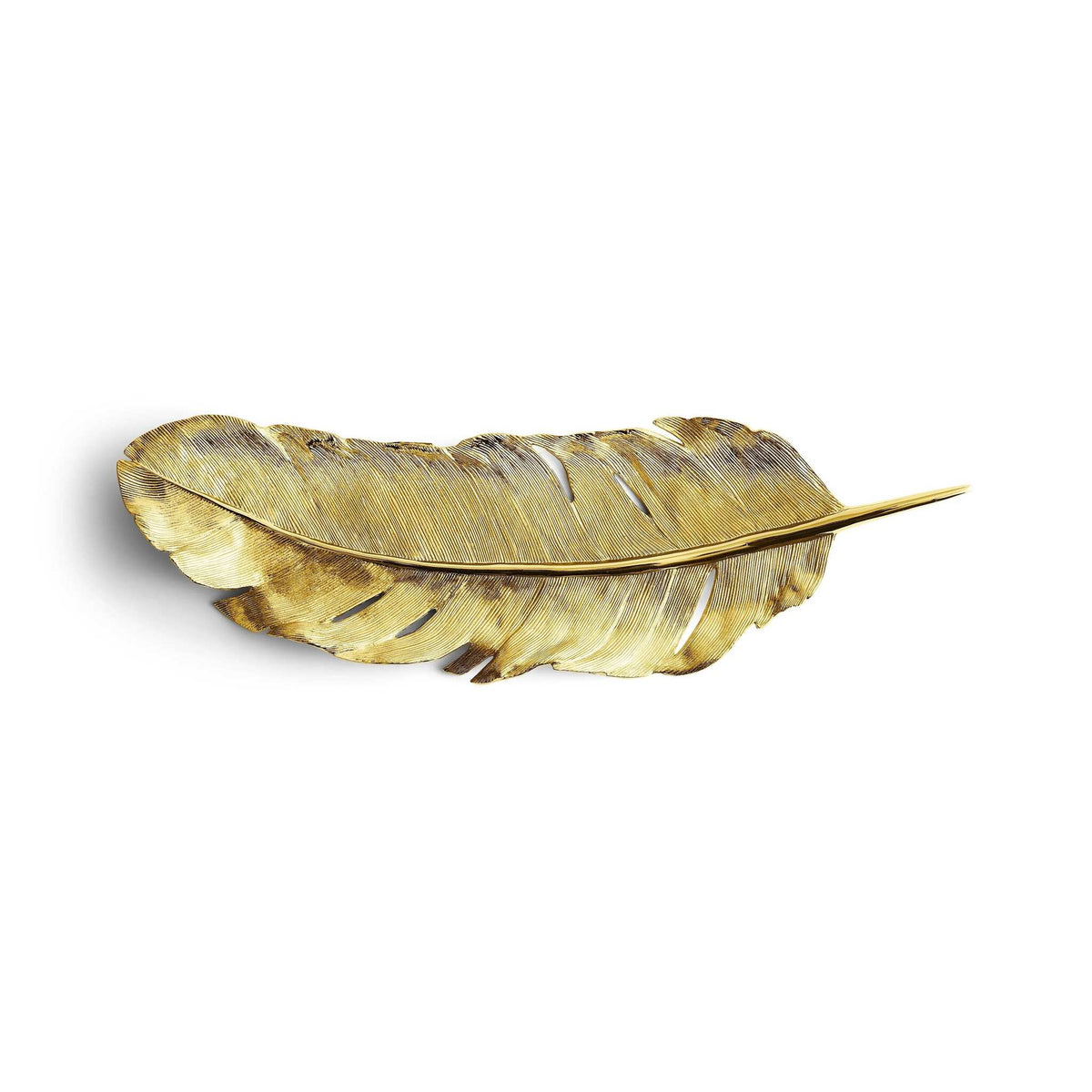 Michael Aram Feather Tray Gold, alternate view