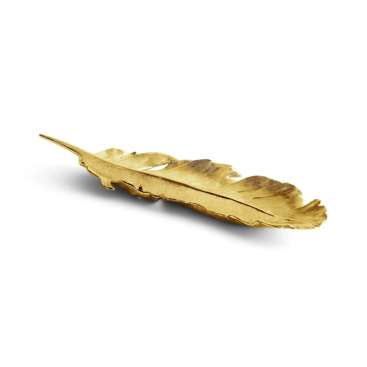 Michael Aram Feather Tray Gold, alternate view