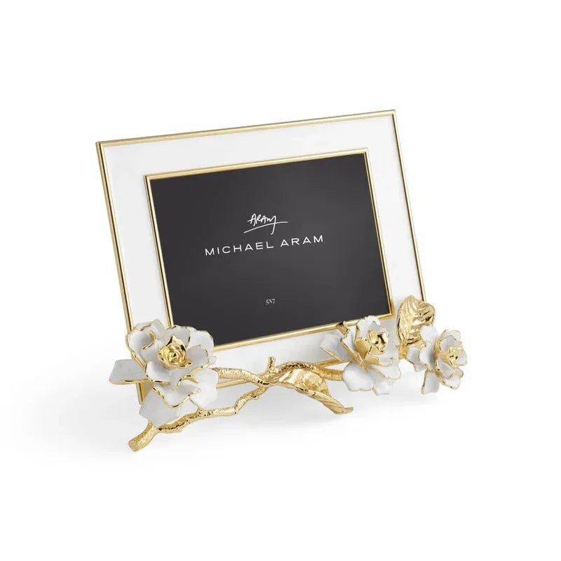 Michael Aram Gardenia Enameled White Frame (5X7), alternate view