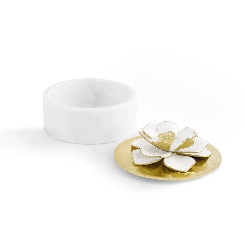 Michael Aram Gardenia Lidded Small Box Decorative Tray, alternate view