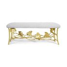 Michael Aram Golden Ginkgo Bench Coffee Table