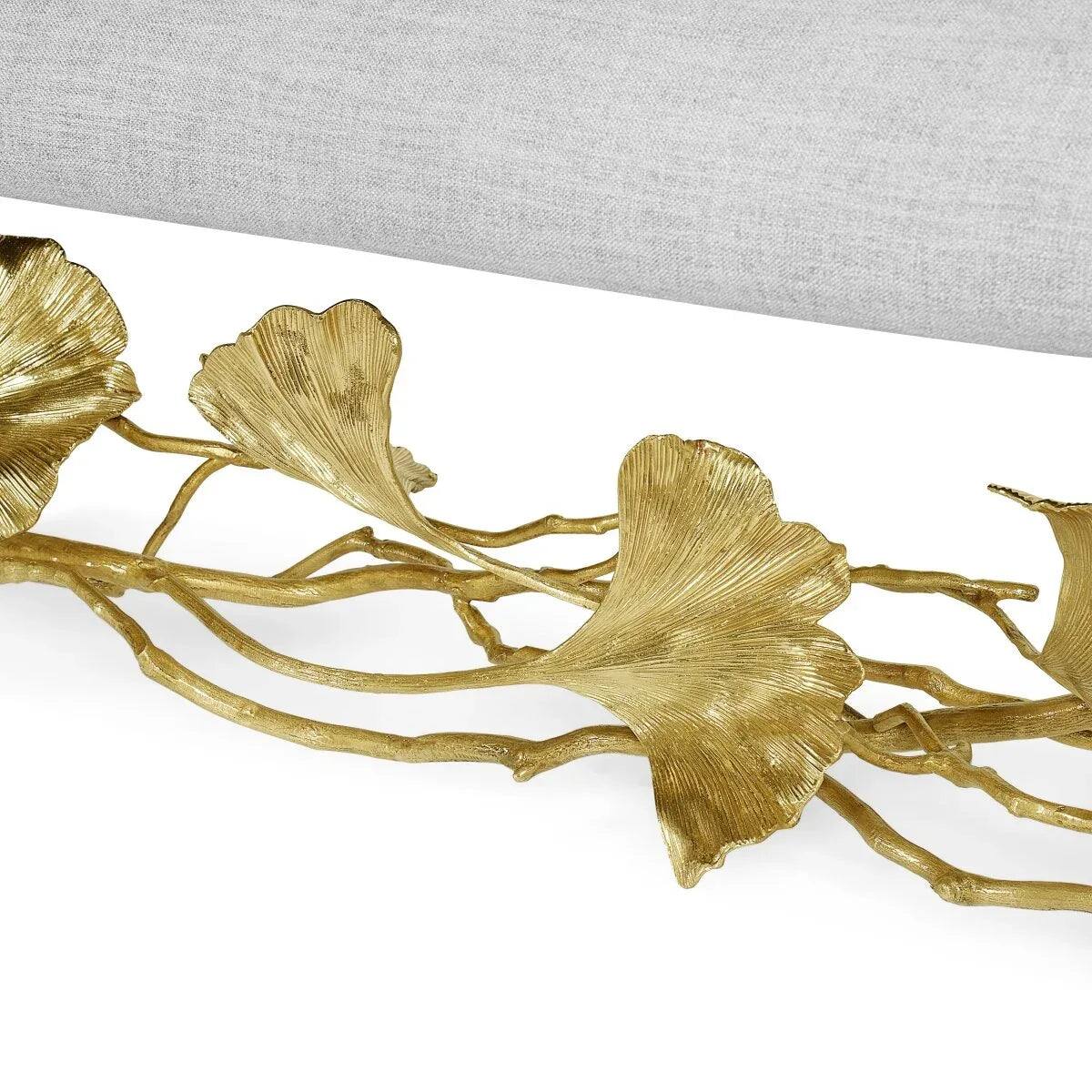 Michael Aram Golden Ginkgo Bench Coffee Table, alternate view