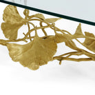 Michael Aram Golden Ginkgo Coffee Table, lifestyle view