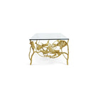 Michael Aram Golden Ginkgo Coffee Table, lifestyle view