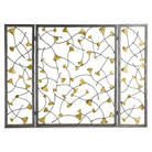 Michael Aram Golden Ginkgo Decorative Fireplace Screen, alternate view