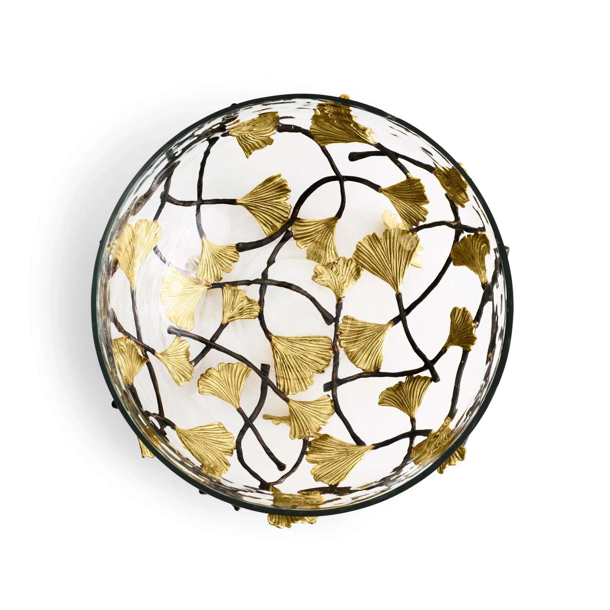 Michael Aram Golden Ginkgo Medium Glass Bowl, alternate view