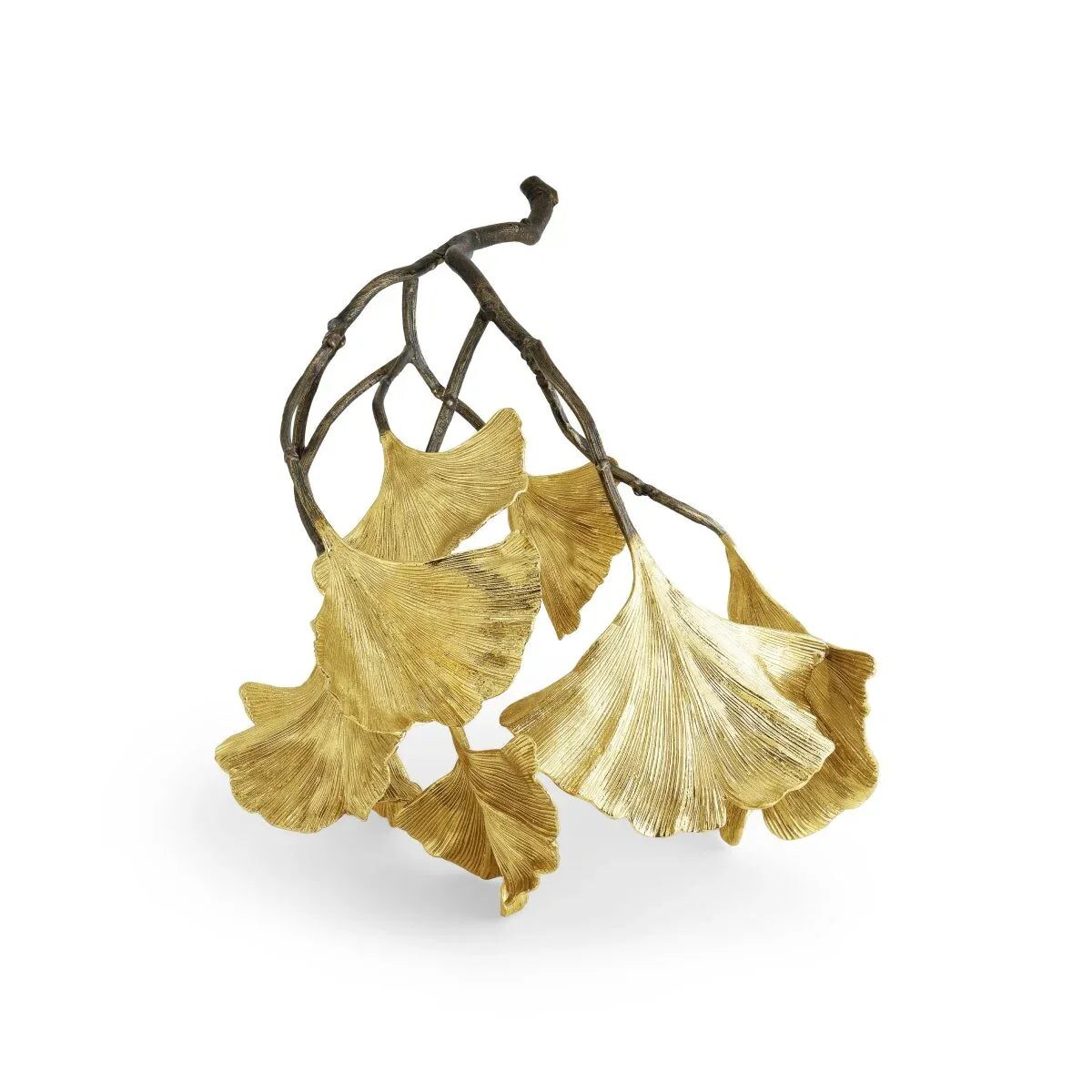 Michael Aram Golden Ginkgo Object Sculpture, alternate view