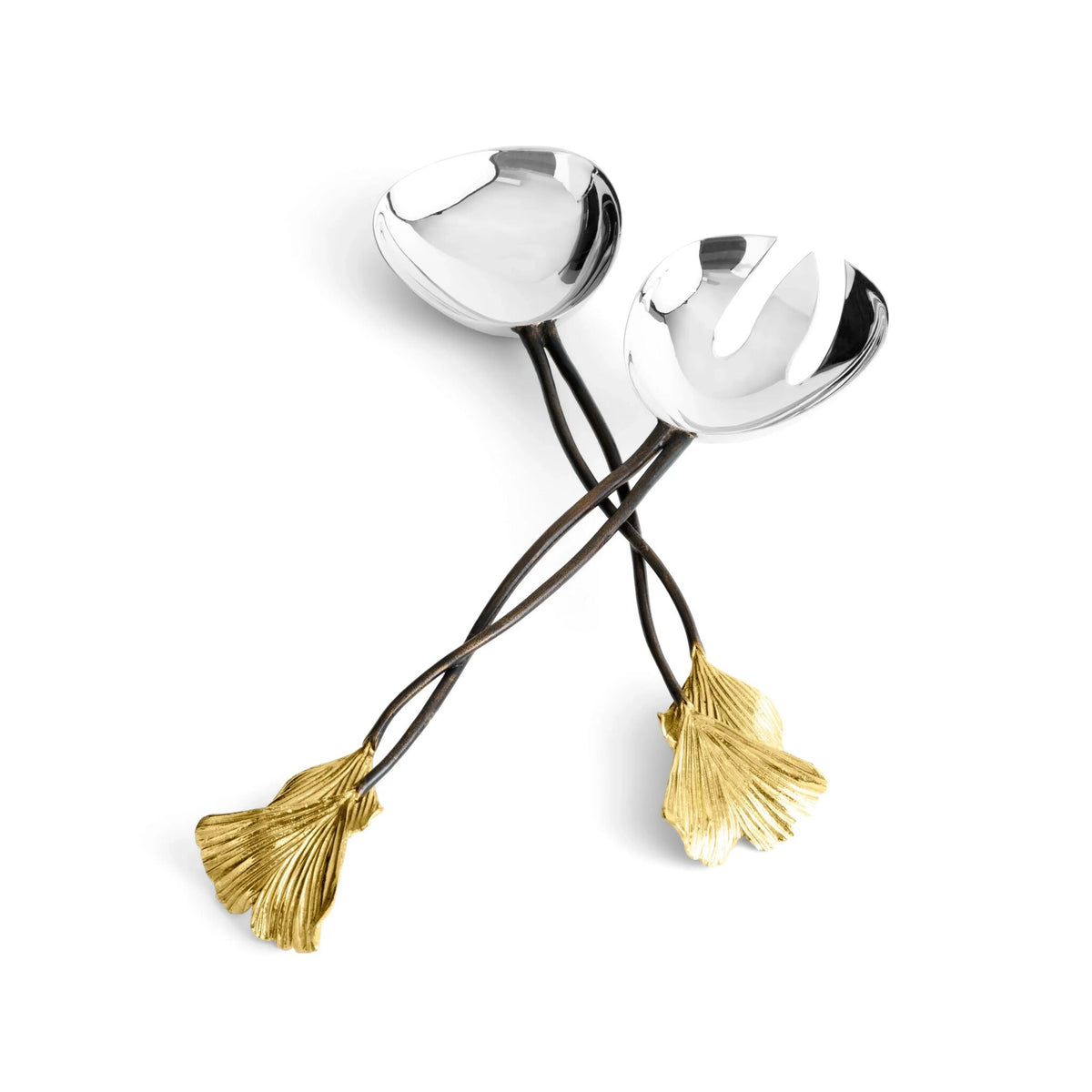 Michael Aram Golden Ginkgo Serving Set, alternate view