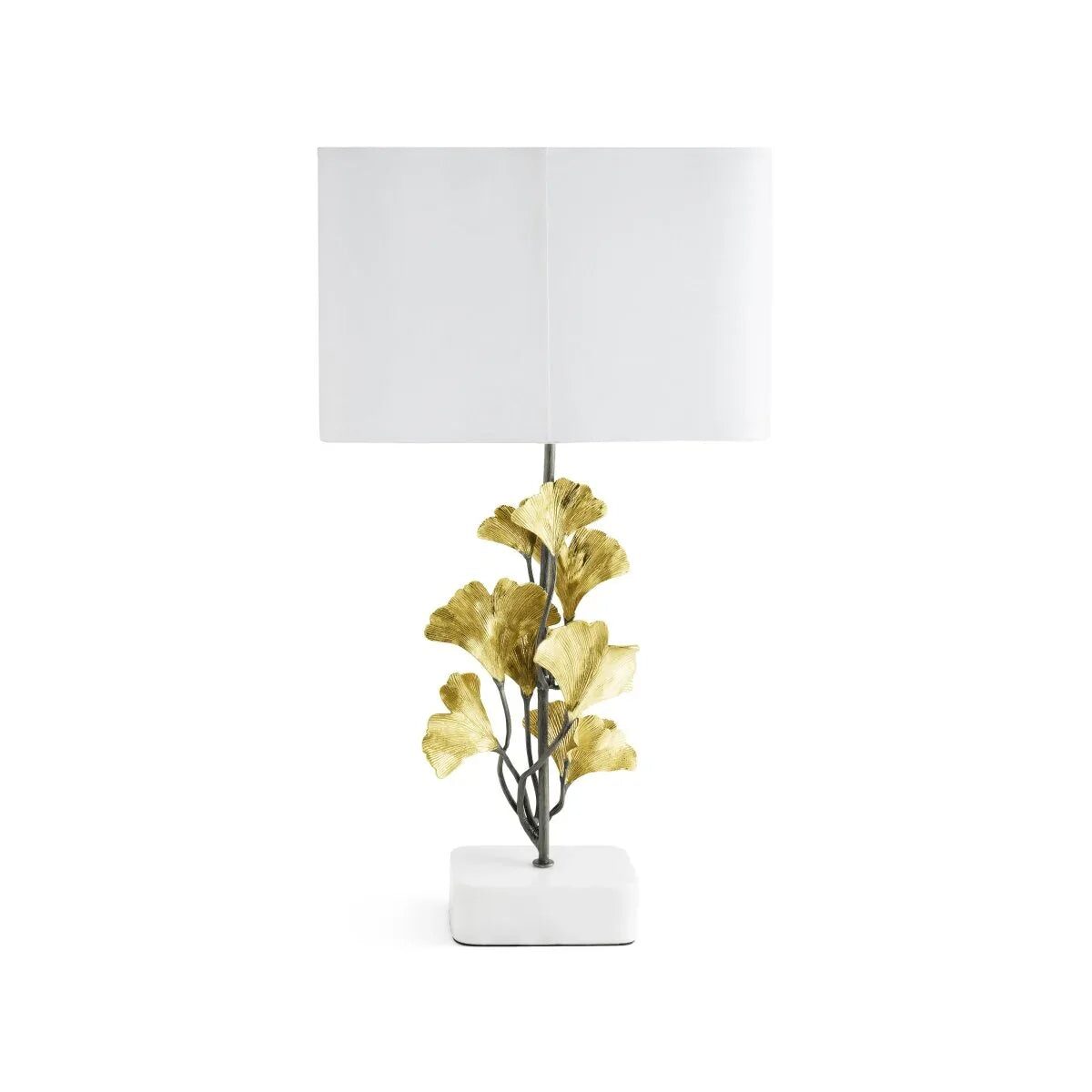 Michael Aram Golden Ginkgo Table Lamp, lifestyle view