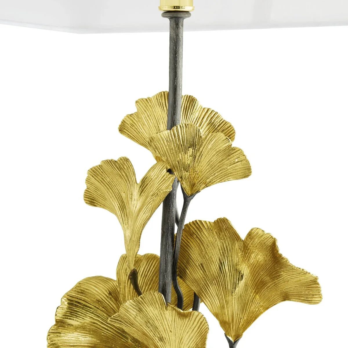 Michael Aram Golden Ginkgo Table Lamp, lifestyle view
