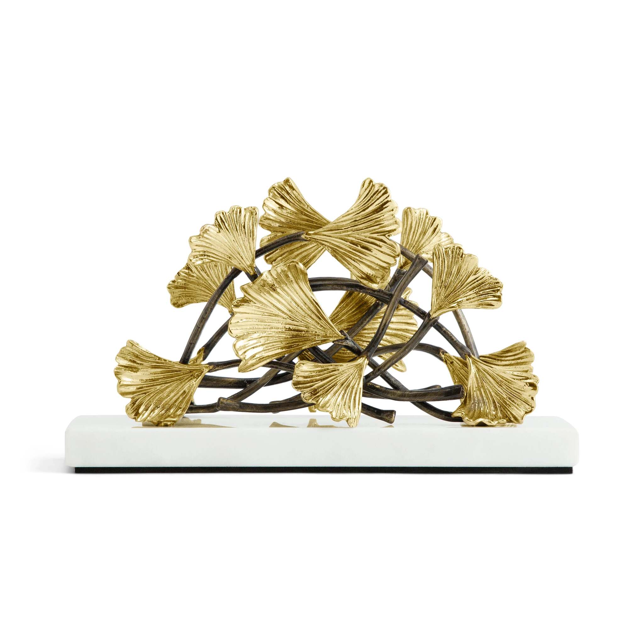 Michael Aram Golden Ginkgo Vertical Napkin Holder Commercial Paper Napkin Dispenser