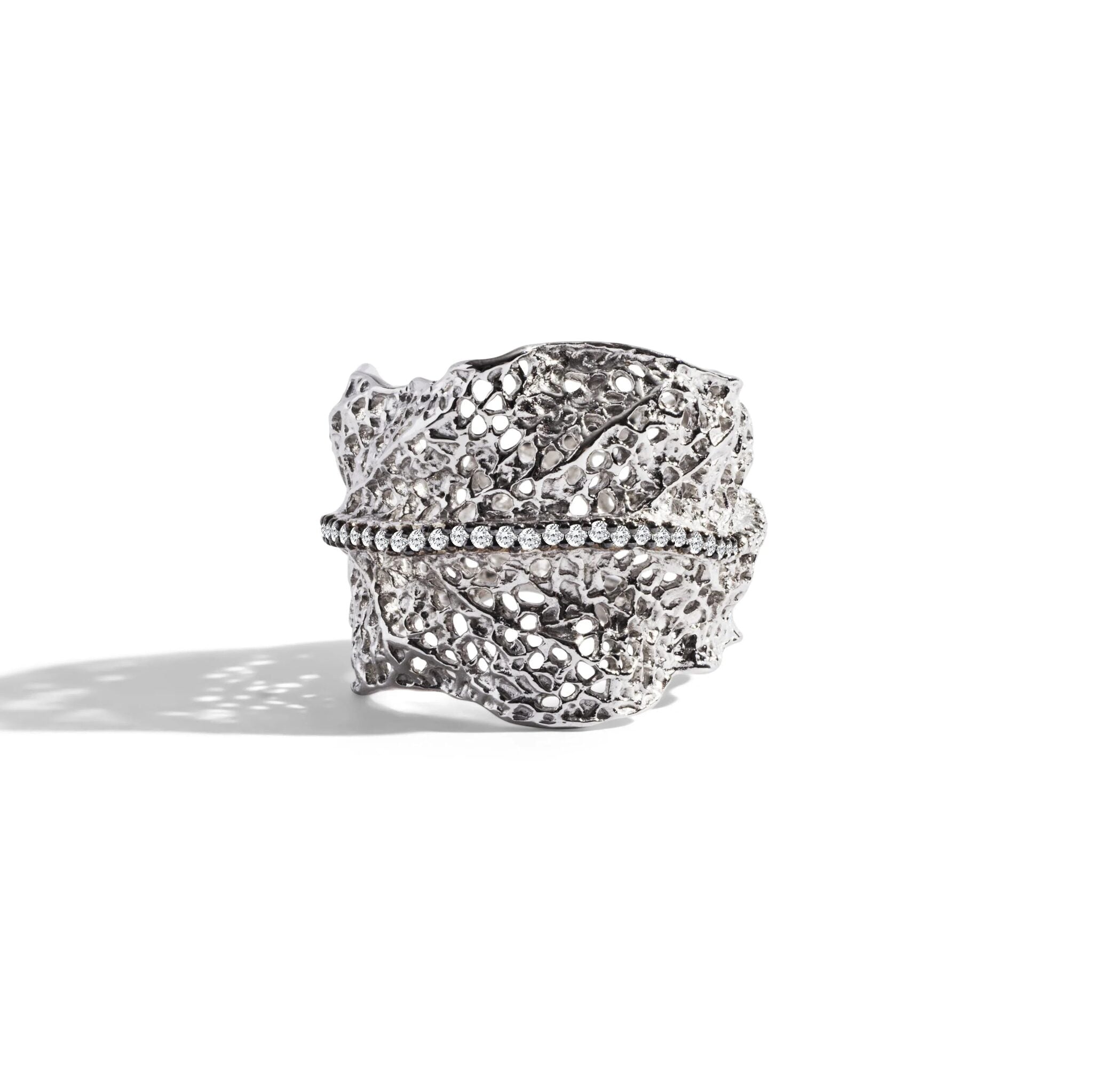Michael Aram Gooseberry Ring with Diamonds - Silver — 8