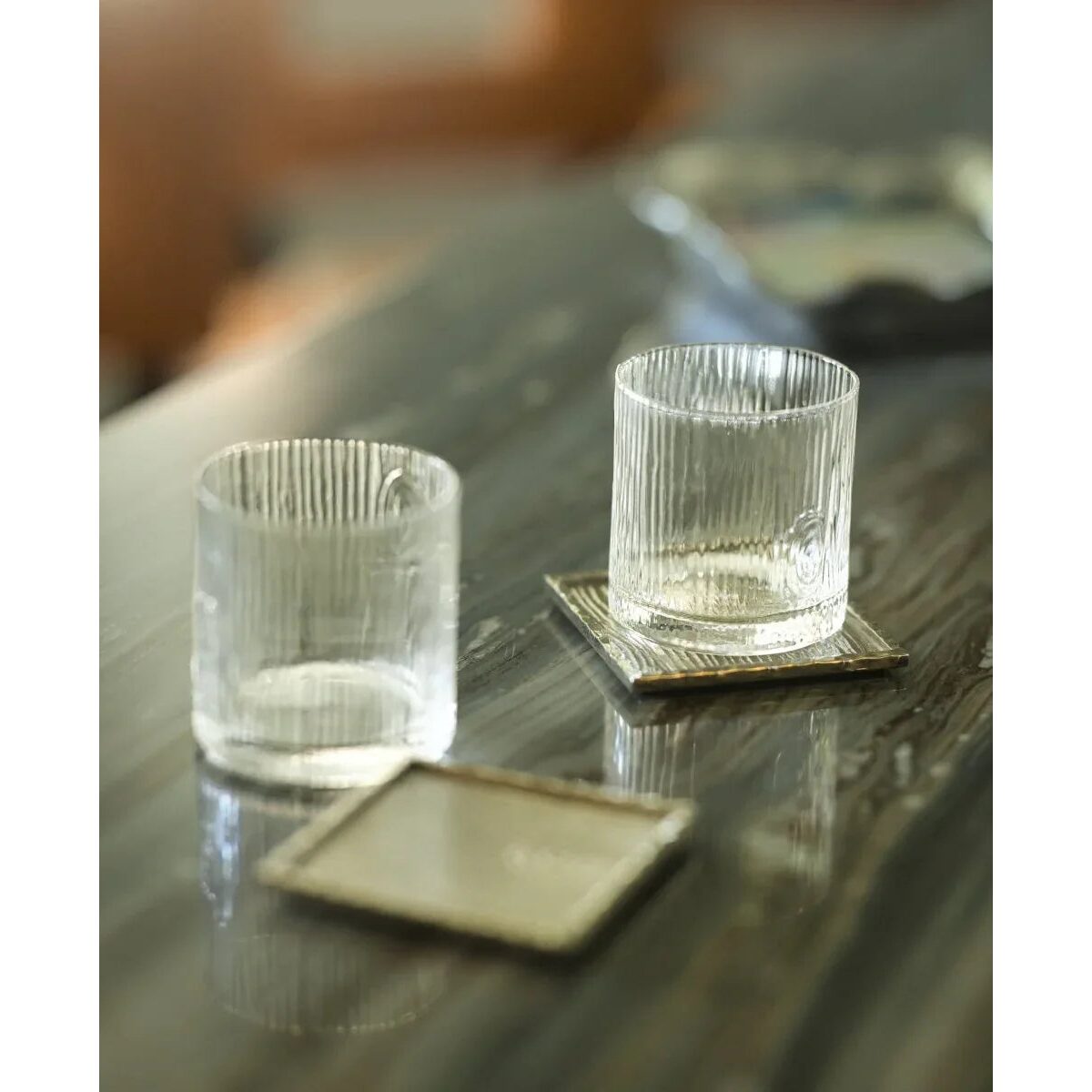 Michael Aram Ivy & Oak Glass and Coaster Gift Set of 2, alternate view