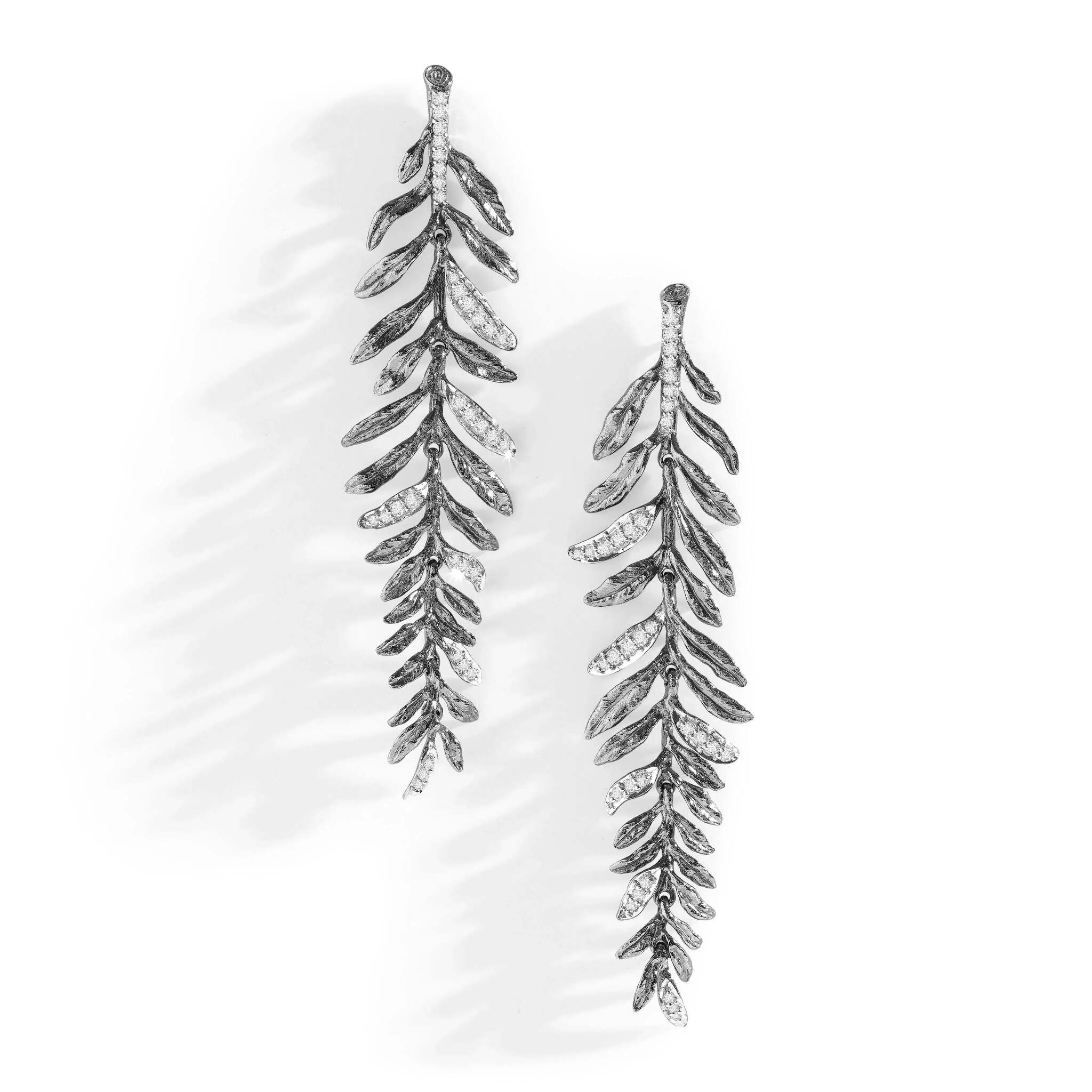 Michael Aram Laurel Chandelier Earrings with Diamonds
