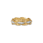 Michael Aram Laurel Ring with Diamonds - Yellow Gold, alternate view