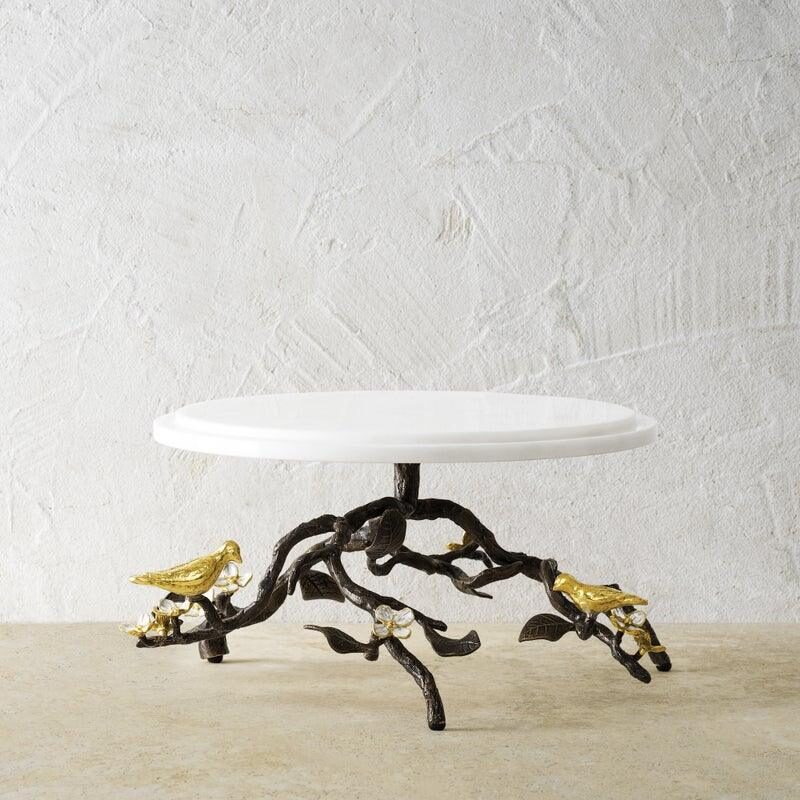 Michael Aram Lovebirds Cake Stand with Dome, alternate view