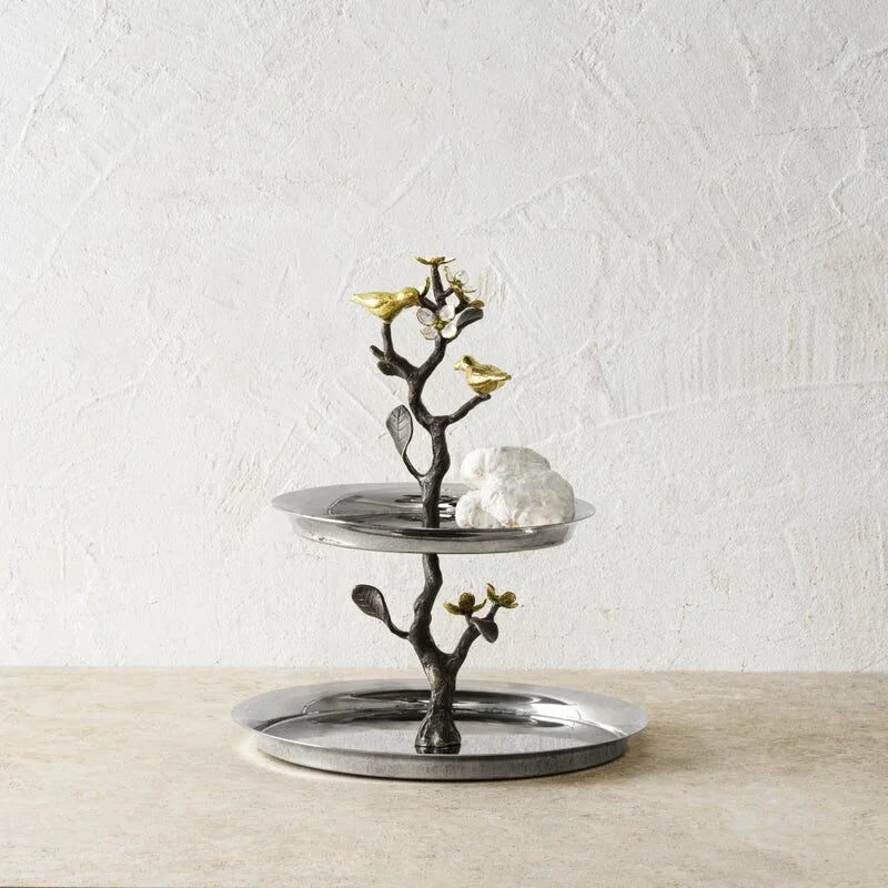 Michael Aram Lovebirds Etagere Cake Stand, alternate view