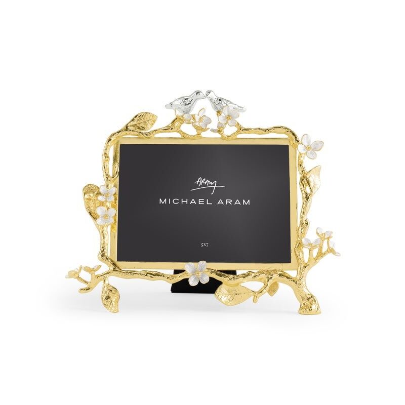 Michael Aram Lovebirds Silver & Gold 5x7 Frame