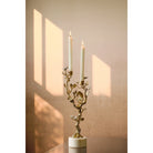 Michael Aram Lovebirds Silver & Gold Candelabra, view 2
